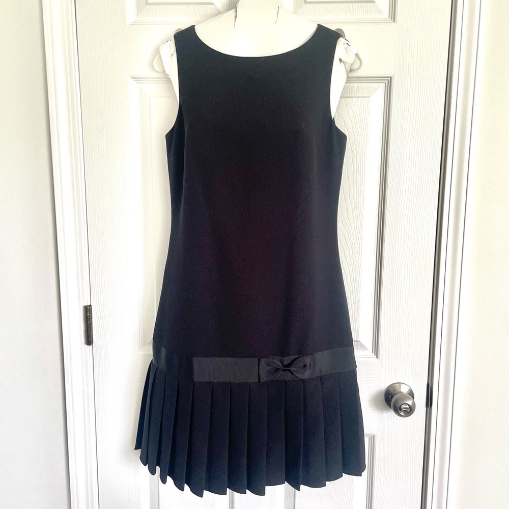 Adorable Karl Lagerfeld Black Sleeveless Dress—Flapper Style